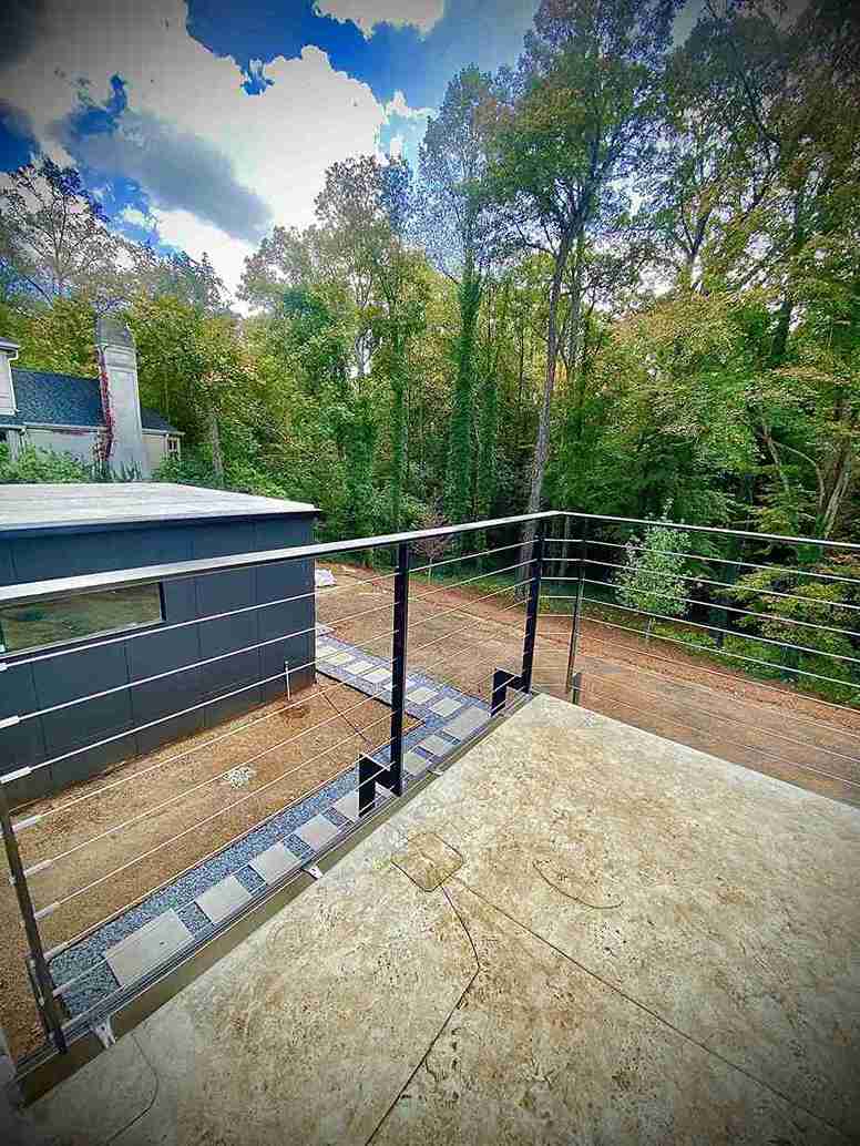 Durable metal railing designed for residential properties in Atlanta